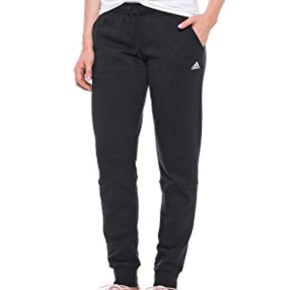 Black Adidas fleece jogger sweatpants NWT